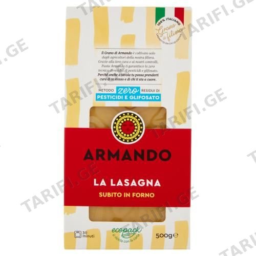 ARMANDO-0PEST-LASAGNA 500GR