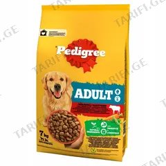 ძაღლის მშრალი საკვები Pedigree საქონელი და ბოსტნეული 7 კგ