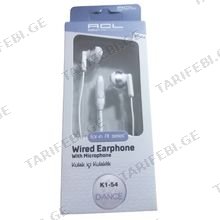ACL WIRED EARPHONE WHITE K1-54 ყურსასმენი
