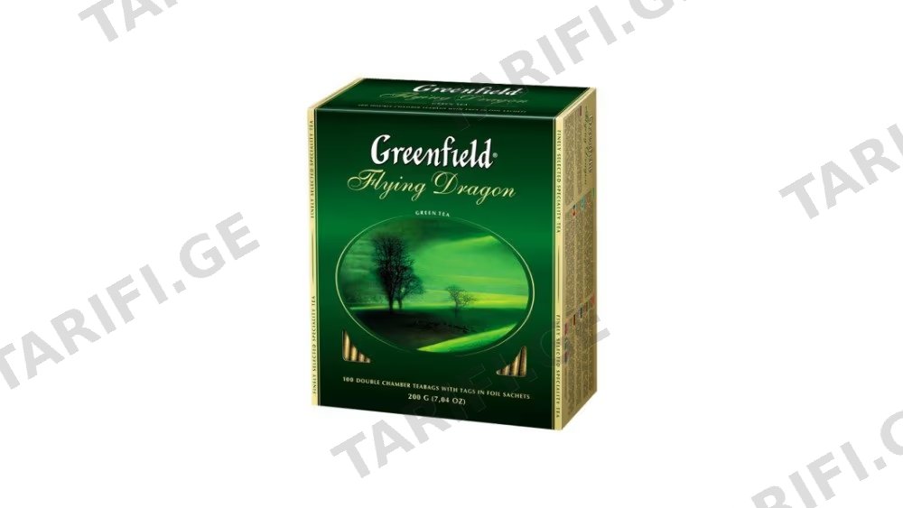 Greenfield მწვანე ჩაი ფლაინგ დრაგონ 100ც