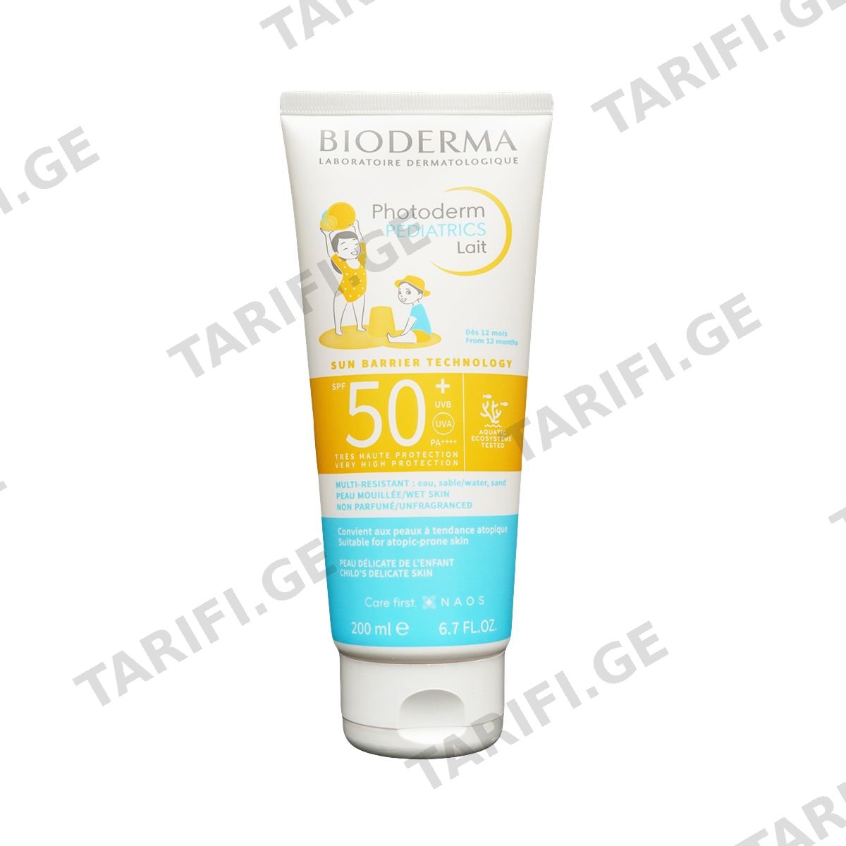 ბავშვის მზისგან დამცავი რძე Photoderm 200 მლ 7293 ბიოდერმა - Bioderma