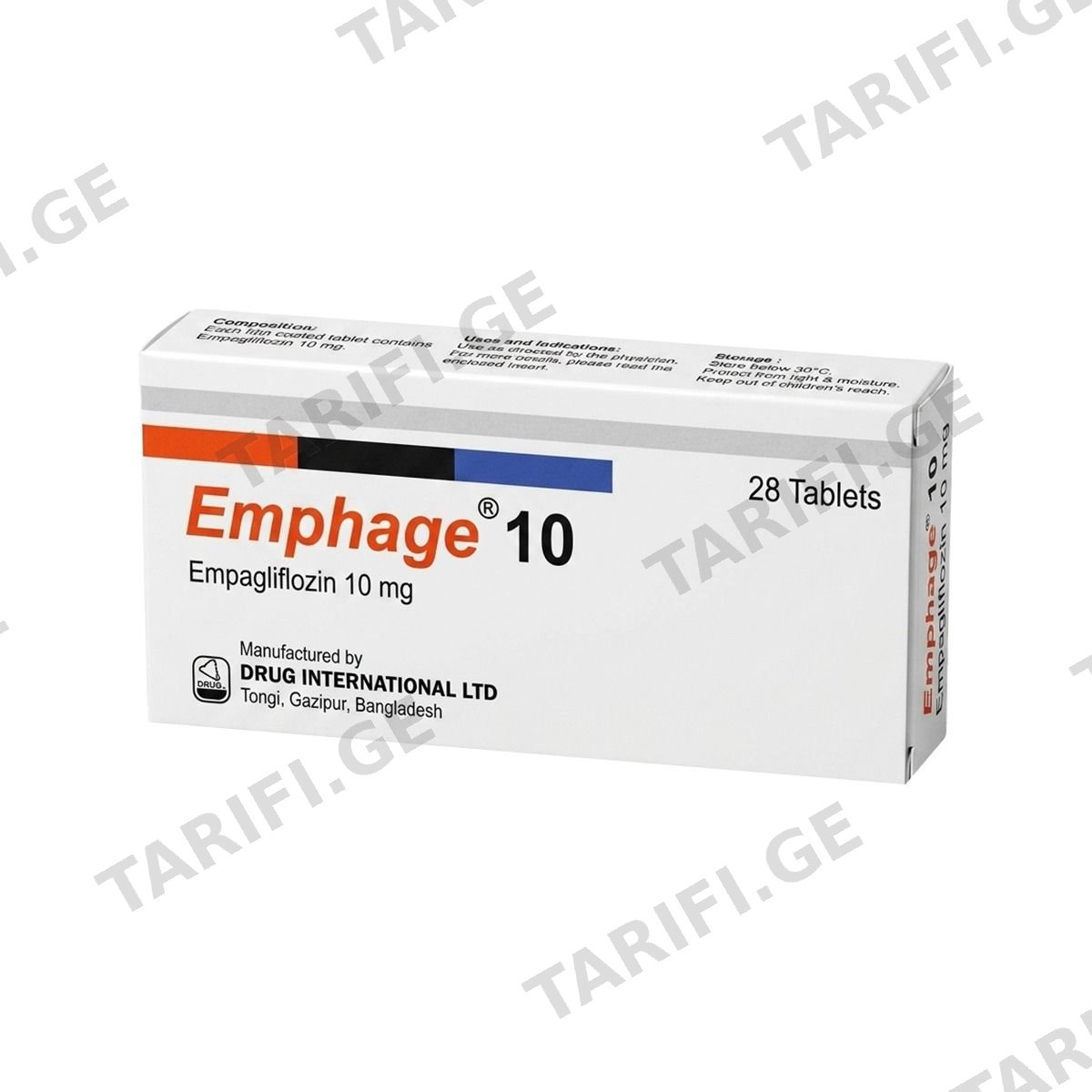ემფაჟი - Emphage 10მგ 28 ტაბლეტი