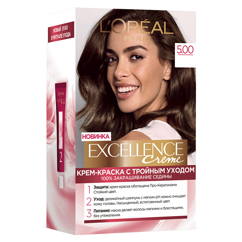 ლორეალი Excellence თმის საღებავი N 5.00