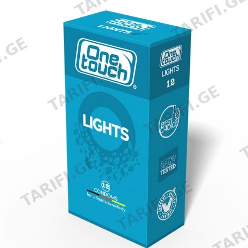 ვან თაჩი - პრეზერვატივი Lights #12 63 One Touch - Condom Lights 0063 #12