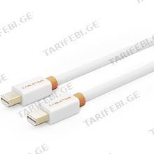 CABLETIME CT-AV588-01G-W2 Mini DislpayPort Cable Mini DP to Mini DP, Male to Male 1.2Version, Support Video 4K /60Hz White