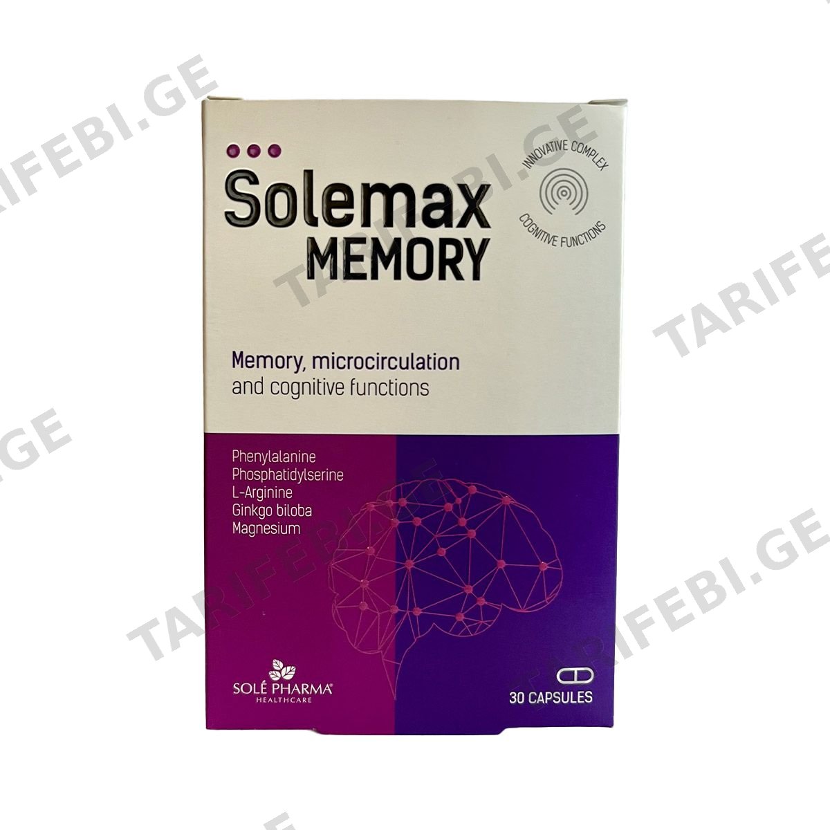 სოლემაქს - Solemax მემორი 30 კაფსულა