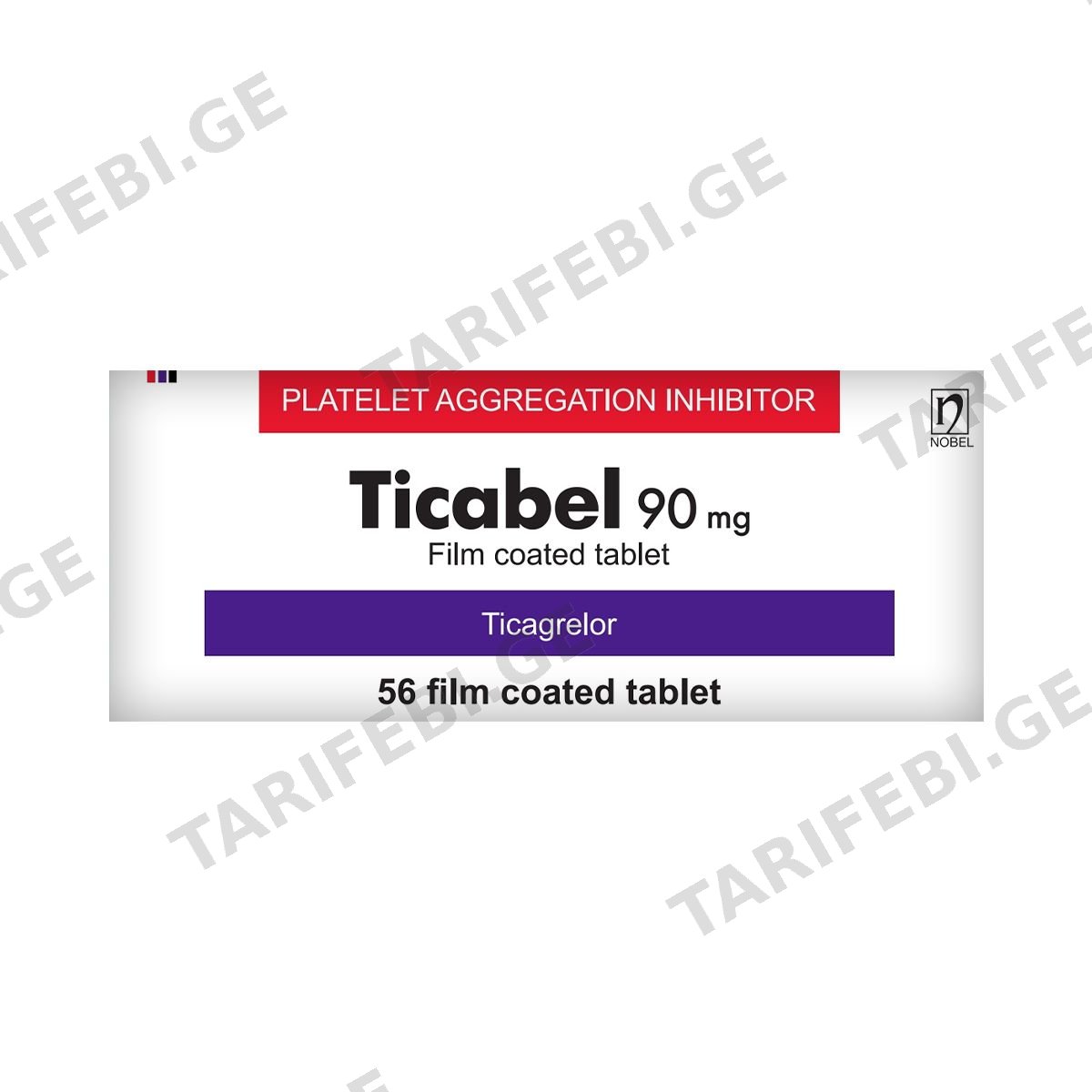 ტიკაბელი - Ticabel 90 მგ 56 ტაბლეტი