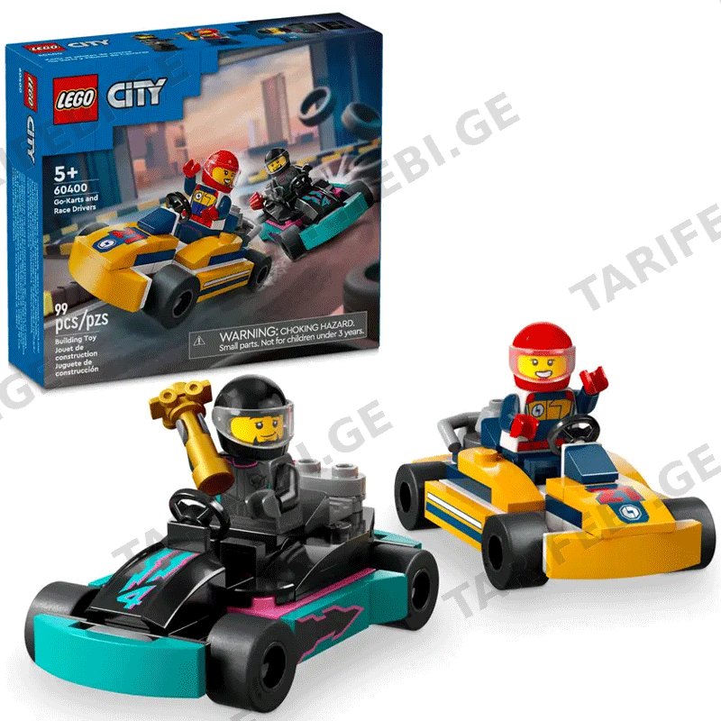 კონსტრუქტორი LEGO CITY GO-KARTS AND RACE DRIVERS