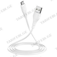 BOROFONE BX18 Optimal charging data cable for Micro(L=2M) White