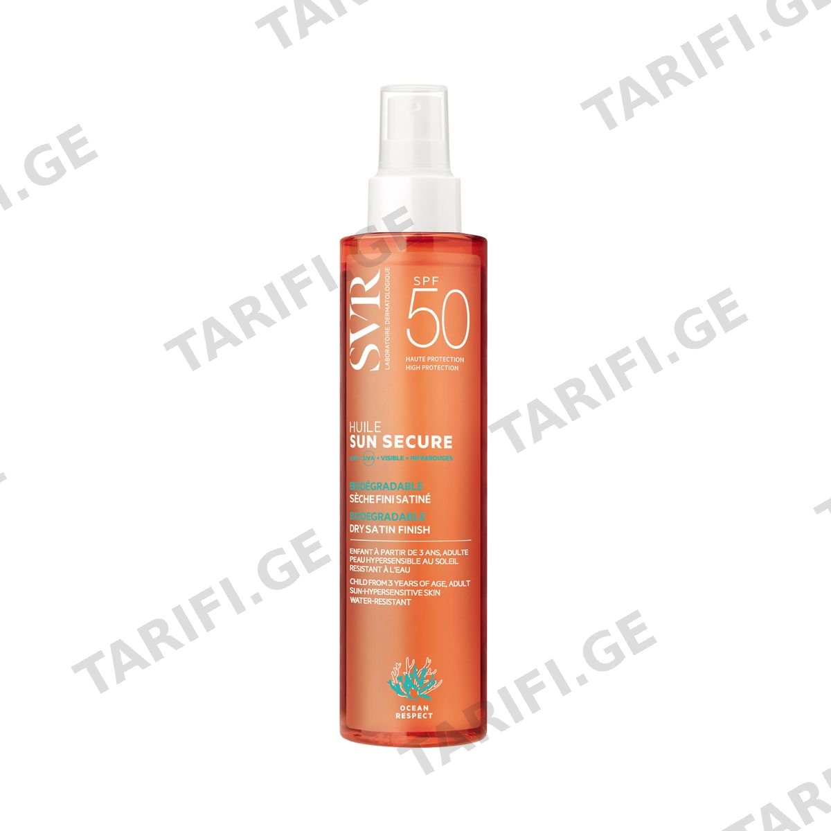 SVR - ესვიერი SUN სპრეი მშრალი ზეთი SPF50 200 მლ 1736