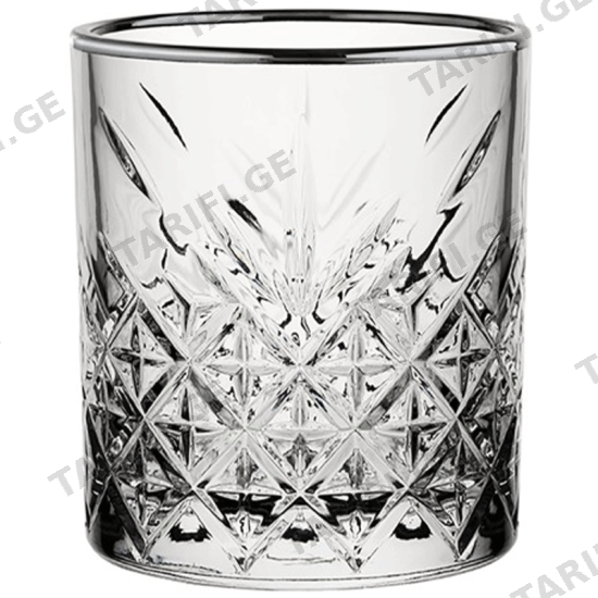 მინის ვისკის ჭიქა (345 ML)