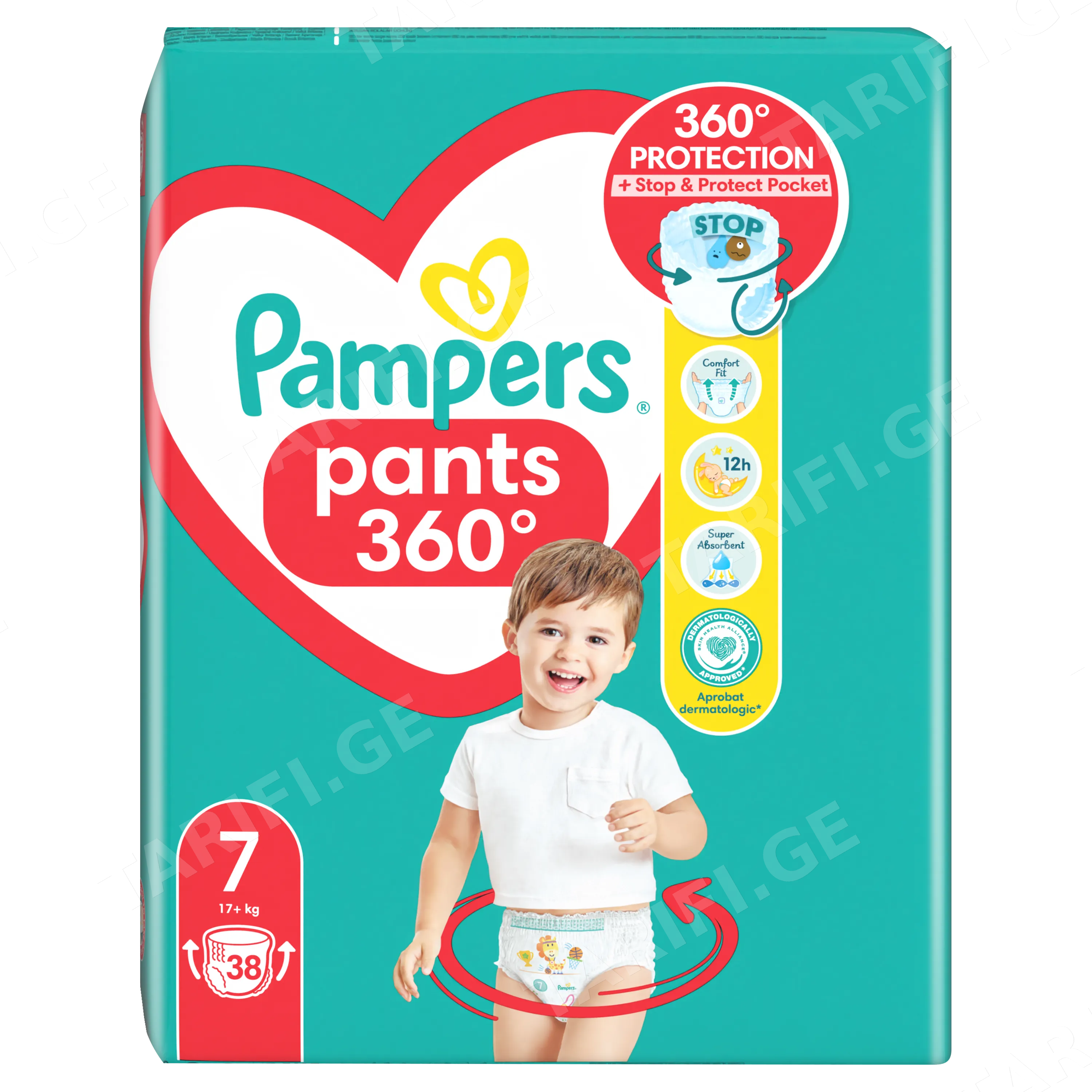 PAMPERS ბავშვის ტრუსი S 7 38 ც (პამპერსი)