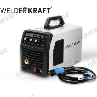 გერმანული წარმოების შედუღების აპარატი WELDER KRAFT WDK-200MIG PRO 160-240V