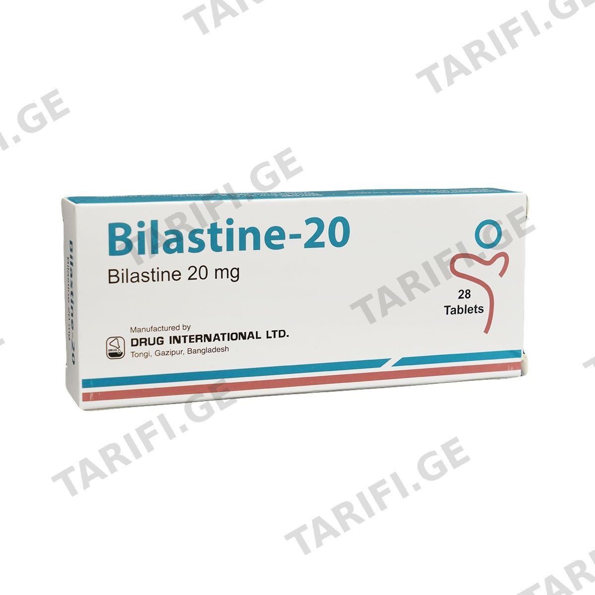 ბილასტინი-20 - Bilastina-20 20მგ 28 ტაბლეტი