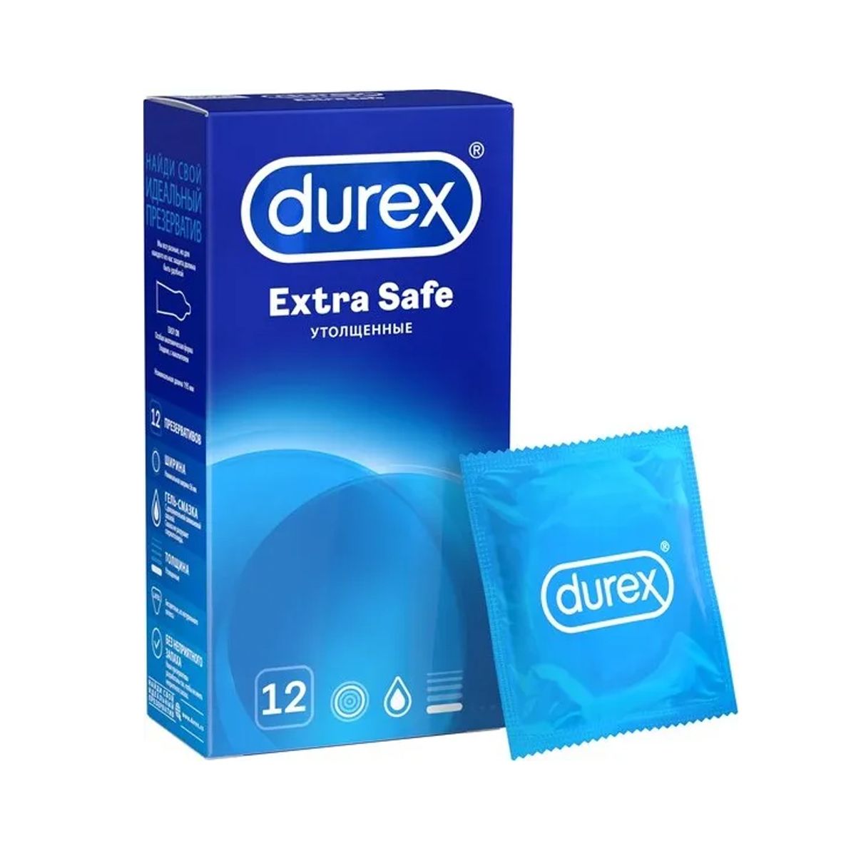 პრეზერვატივი Extra Safe 12 ცალი დურექსი - Durex