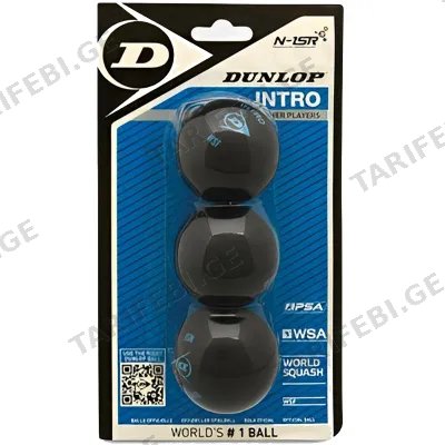 სწვოშის ბურთები DUNLOP INTRO 3BBL (3 ც)