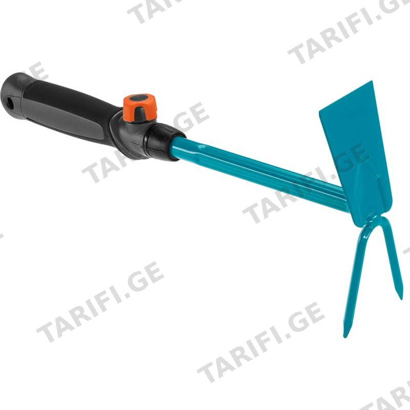 კომბინირებული სათოხნი GARDENA CS HAND HOE STRAIGHT BLADE, 2 TEETH
