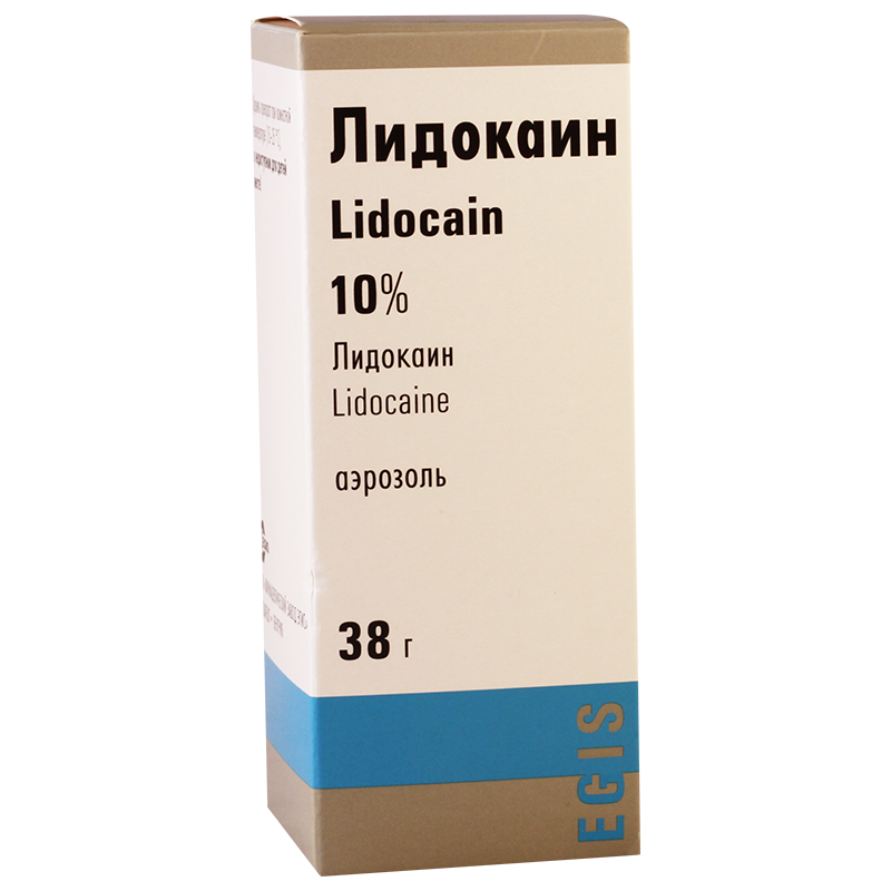 ლიდოკაინი აეროზოლი 10% 38გ