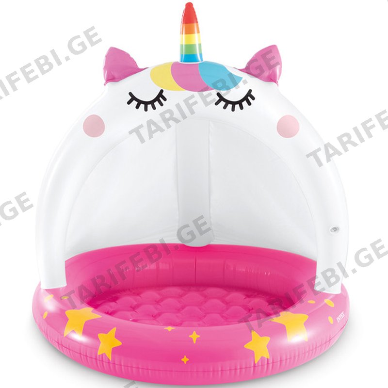 საბავშვო გასაბერი აუზი INTEX 58438 CATICORN (45 L, 102 X 102 CM)