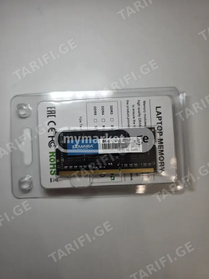 8gb DDR3 1333mhz ლეპტოპის ოპერატიული