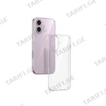 Ovose UltraSlim Case Unique Skid Series Apple Iphone 16 Plus Transparent მობილური ტელეფონის ქეისი