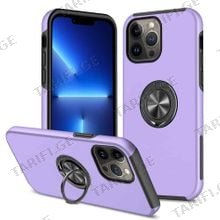 iPhone 13 Pro Elit Ring Case სილიკონის ქეისი ბეჭდით - იისფერი