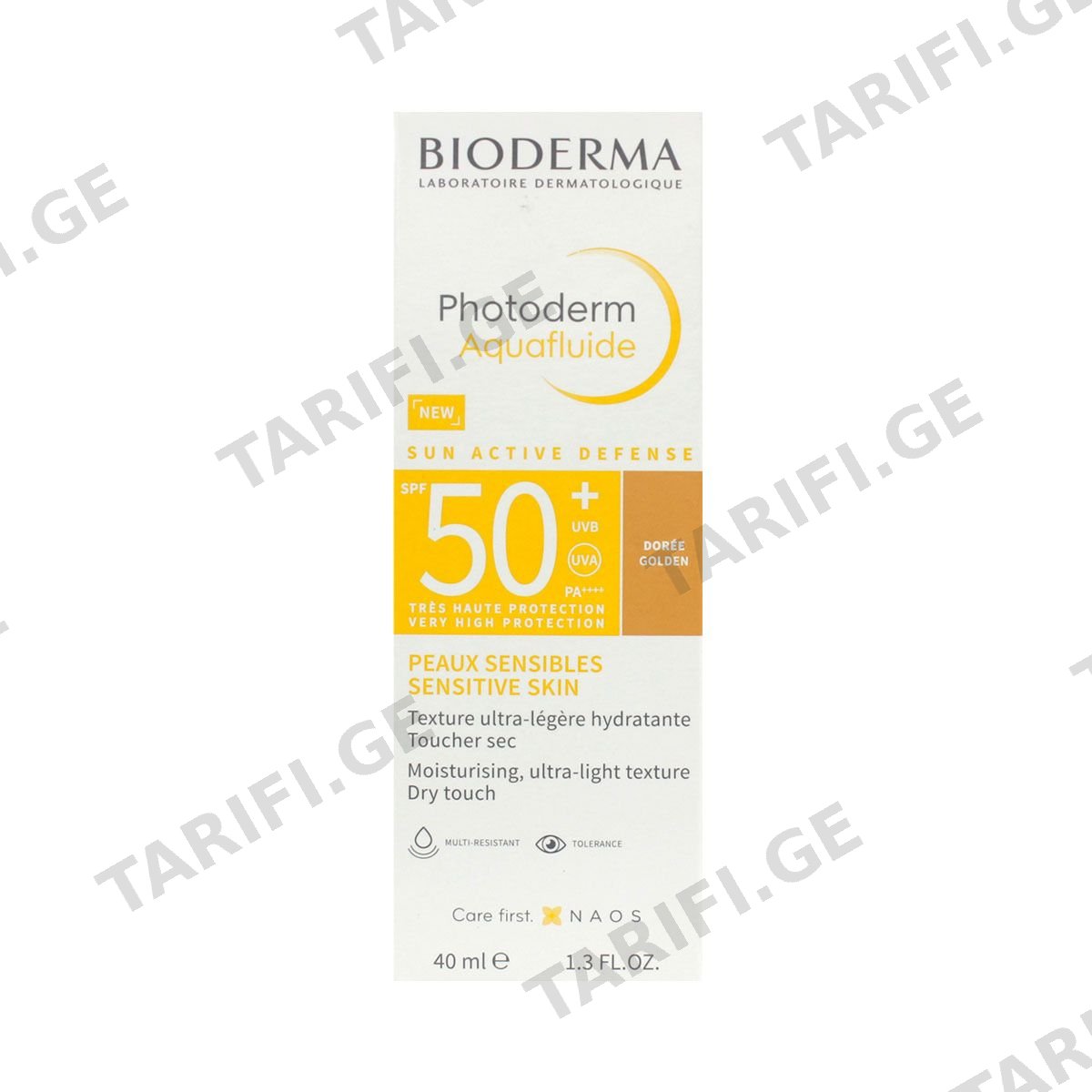 მზისგან დამცავი Photoderm Aquafluide მუქი SPF50+ 7408 ბიოდერმა - Bioderma