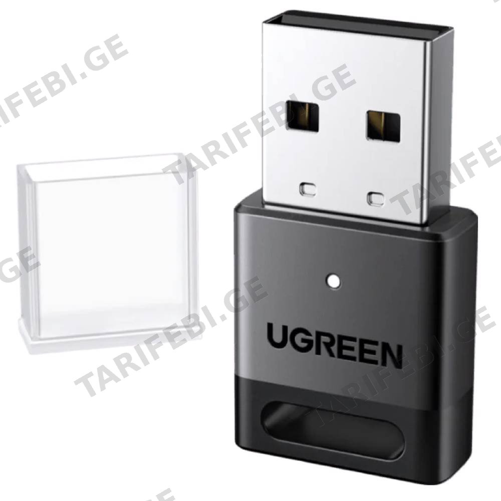 Bluetooth ადაპტერი UGREEN CM748 (45134), USB Bluetooth 5.4 Adapter, Black