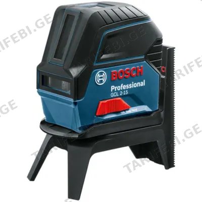 კომბინირებული ლაზერული ნიველირი BOSCH   GCL 2-15 KOMBILASER + RM1 + BM3, KOFFER