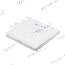 VENTION IFDW0 1-Port Keystone Jack Wall Plate White ქსელის ადაპტერი