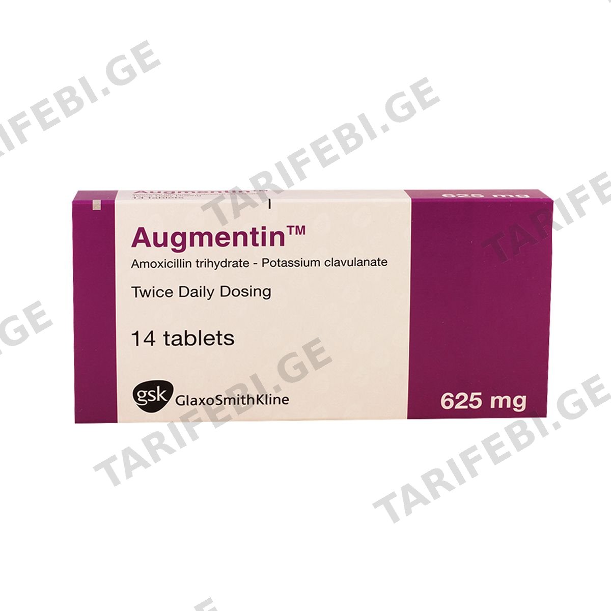 აუგმენტინი - Augmentin 625მგ 14 ტაბლეტი
