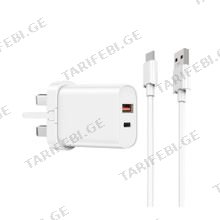 Wiwu 18W Essential GaN Fast Charger Wi-G006 EU A-C white