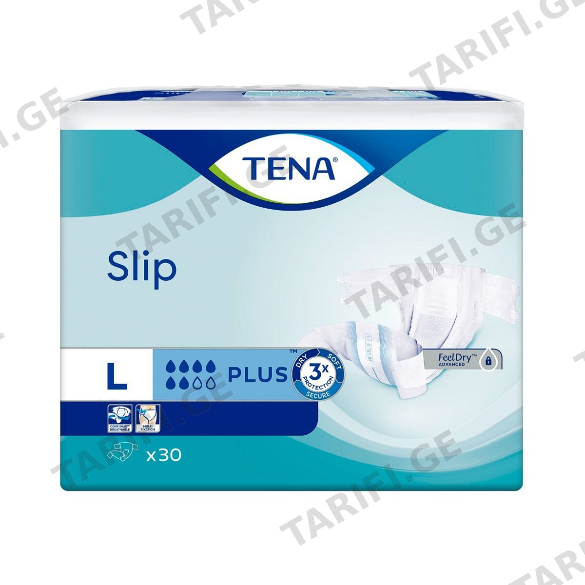 მწოლიარეს საფენი Slip L 30 ცალი 8932 ტენა - Tena