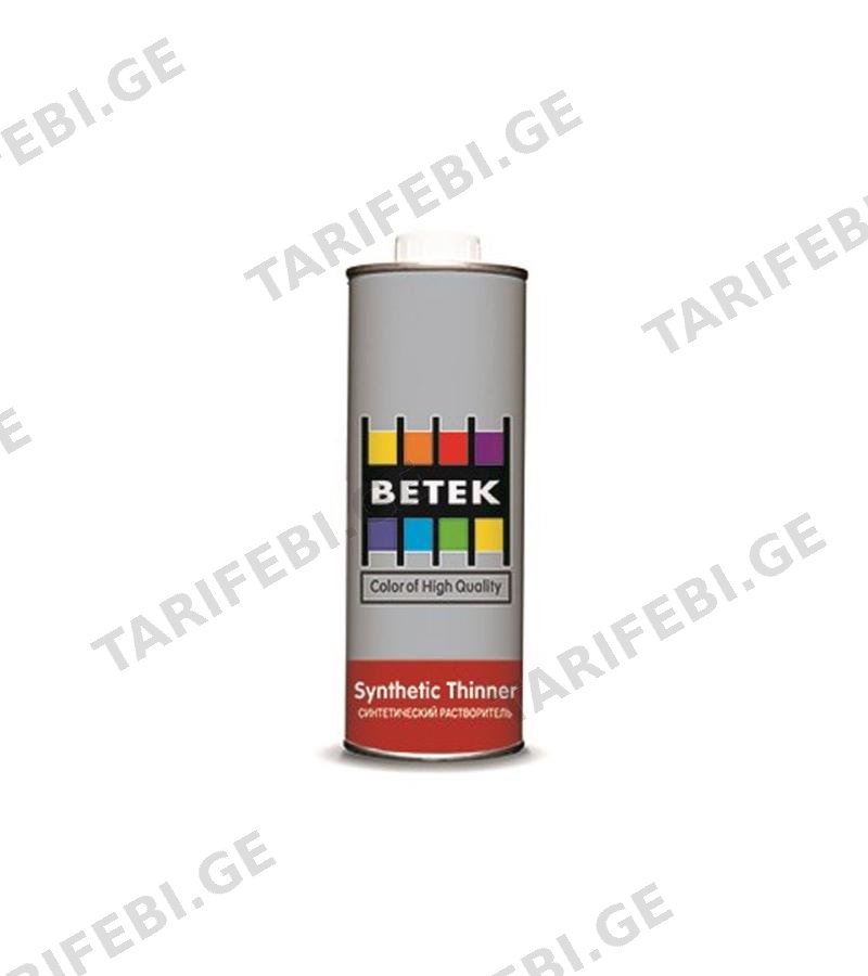 სინთეტიკური გამხსნელი B. Synthetik Tiner 4ლტ