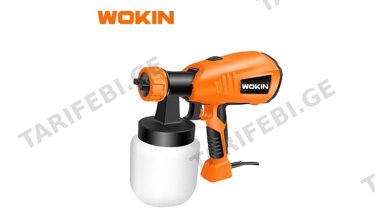 ელექტრო შემფრქვეველი Wokin 792140, 400W, 800ML, Hand Held Spray Gun, Orange