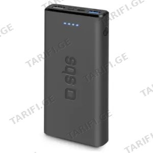 SBS Powerbank 10.000 Mah 2 USB 2.1 A Black (TTBB10000FASTK)