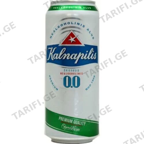 KALNAPILIS უალკოჰოლო ლუდი ქილა 0.5ლ