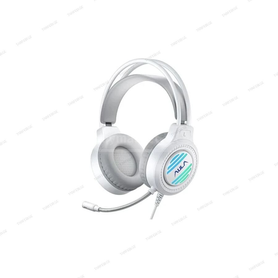 AULA S606 Wired Gaming Headset RGB Lighting White