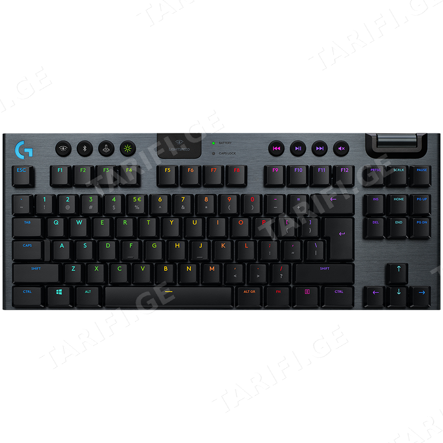 LOGITECH G915 X LIGHTSPEED Wireless Gaming Keyboard - BLACK - US INT'L - 2.4GHZ/BT - N/A - EMEA28i-935 - TACTILE