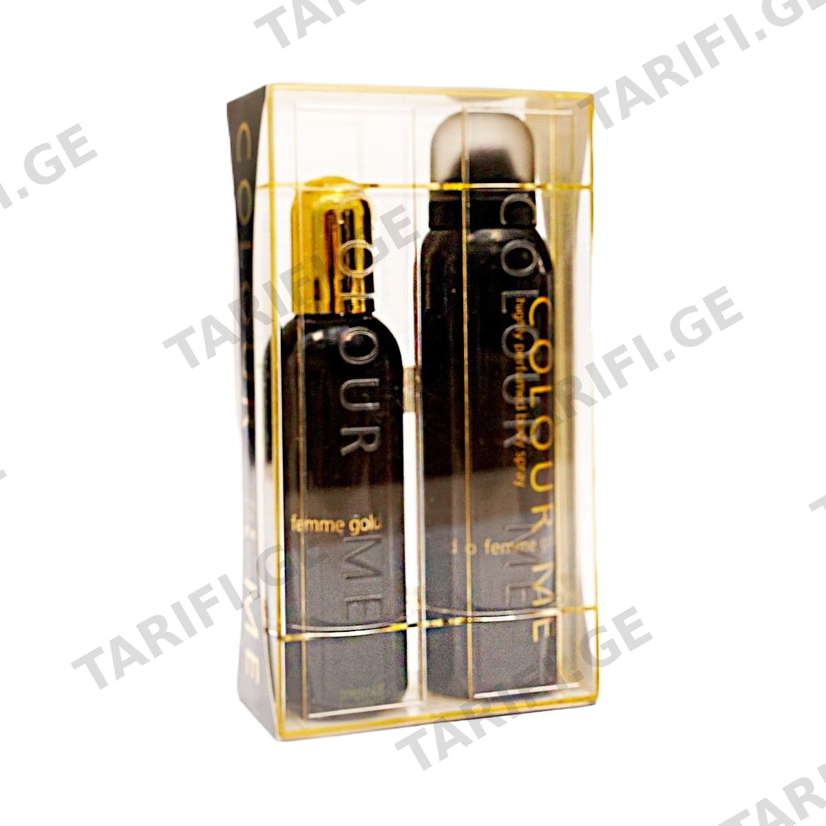 ნაკრები COLOUR ME FEMME GOLD 100-150 მლ 2298 მილტონი - Milton