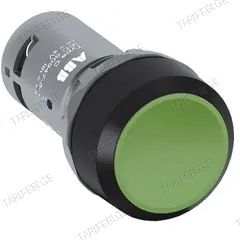 ღილაკი ABB ფიქსაციის გარეშე მწვანე 22 mm 1NO