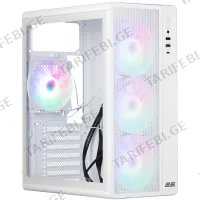 კომპიუტერის ქეისი 2E 2E-V510W, COMPUTER CASE, MIDT, ATX, MINI-ITX, MICRO-ATX, USB3.0, USB 2.0, USB TYPE-C, WHITE