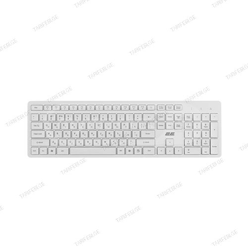 უკაბელო კლავიატურა - 2E KS260 White WL