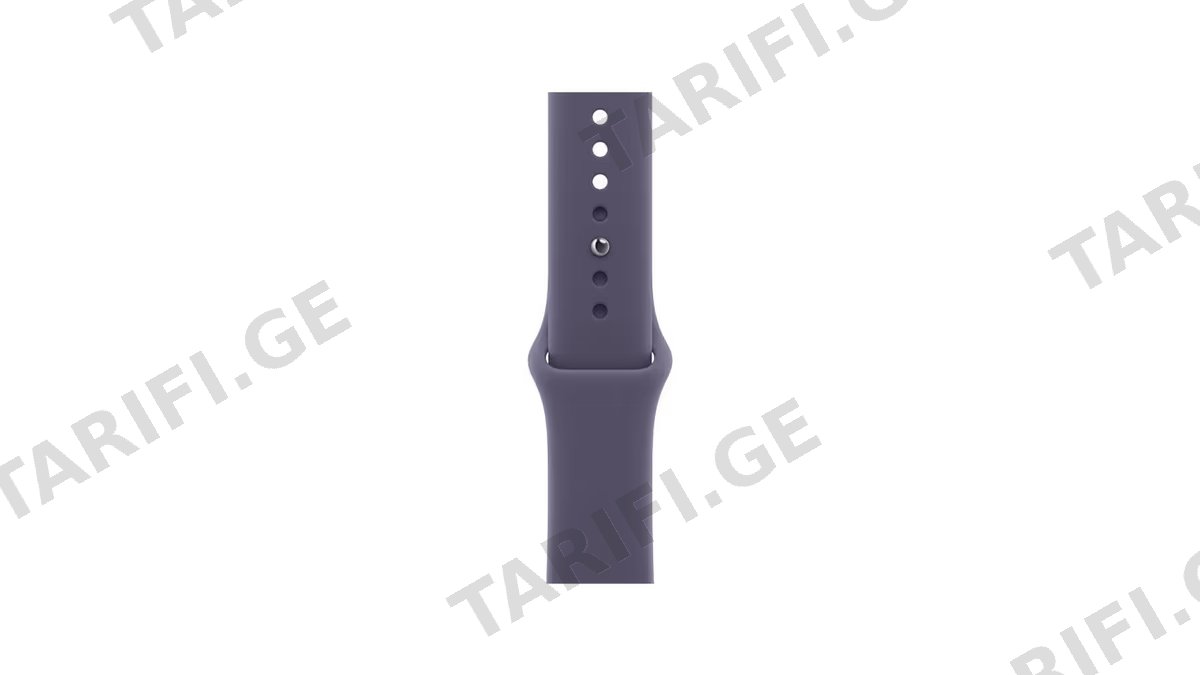 Apple Watch Series 11 GPS 46mm Silver Aluminium Case With Purple Fog Sport Band MEV94 S/M