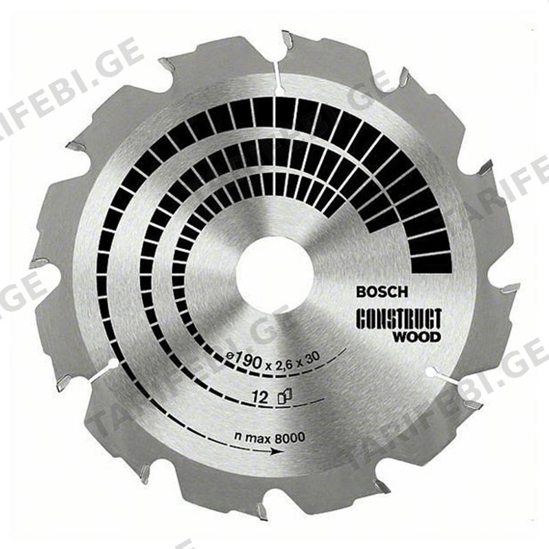 ხერხის პირი BOSCH CIRCULAR SAW BLADE WOOD 2608640633