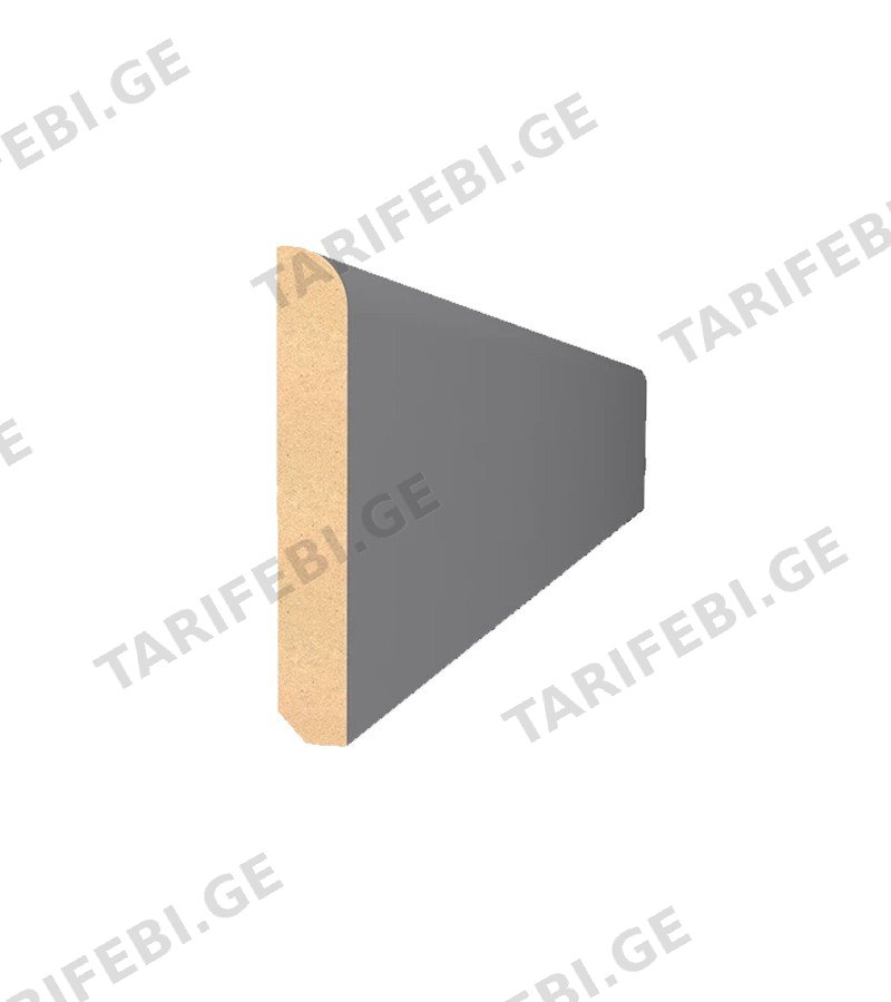 ლამინ. იატაკის პლინტუსი MDF 12*80*2800 SPR-9010/1 #3072 MATT LACQUER WHITE მწარ. AGT