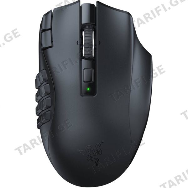 მაუსი Razer RZ01-03600100-R3G1 Naga V2 HyperSpeed, Wireless, USB, Bluetooth, Gaming Mouse, Black