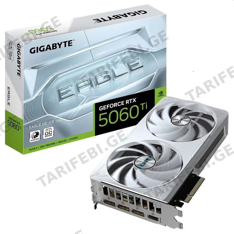 ვიდეო დაფა GIGABYTE EAGLE OC ICE GEFORCE RTX 5060 TI 8GB GDDR7 128-BIT