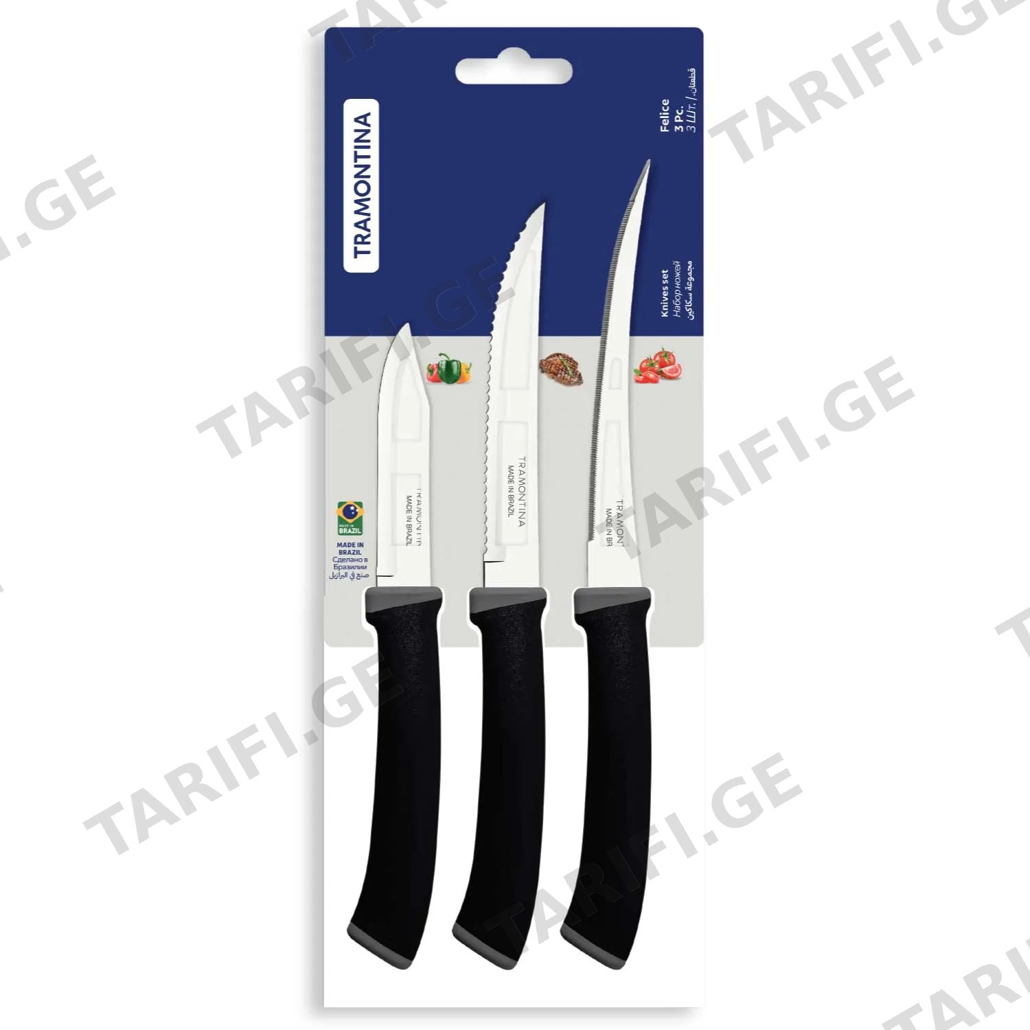 დანა, SET/კომპლექტი 3ც FELICE 23499/077 15545 TRAMONTINA