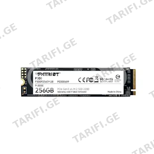M2 SSD Patriot P300 256 GB PCIe 3.0